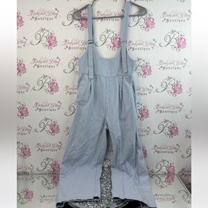 Jumper overalls one piece pants suit set denim look  Blue Women's Jeans